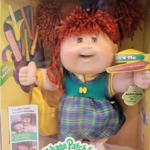 Red hair cabbage patch vintage snacktime doll